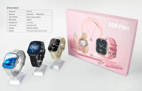 A58 Smartwatch & Jewelry Set for Women - Image 6