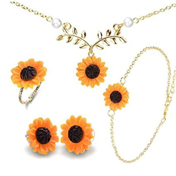 Sunflower Jewelry Set 4 Pcs - Image 2