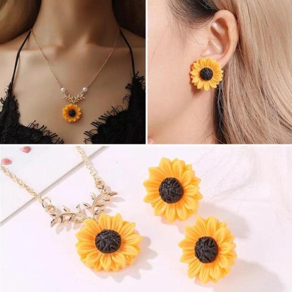 Sunflower Jewelry Set 4 Pcs - Image 5