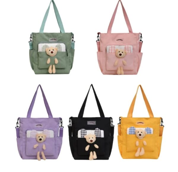 Stylish carton canvas shoulder bag - Image 2