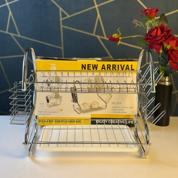 2 layer dish drainer rack-WL264 - Image 3