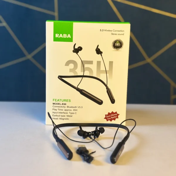 raba wireless bluetooh neckband E-60 - Image 2