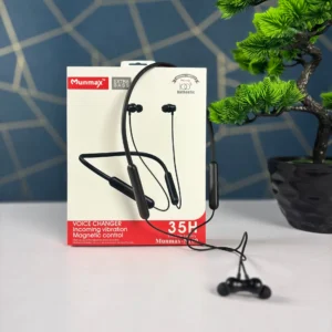 Munmax N100 Wireless Neckband 35 Hours Backup Voice Changer