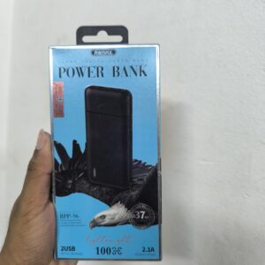 Remax RPP-96 Lango Series Dual USB Ports 10000mAh Power Bank- Black