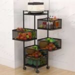 5 Layer Square Shape Kitchen Rack - Image 3